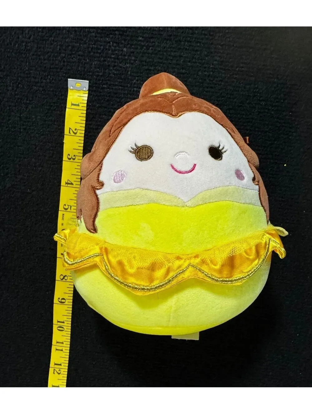 Disney Squishmallows Belle Beauty & The Beast Plush 8” Kellytoy EUC No Hang Tag